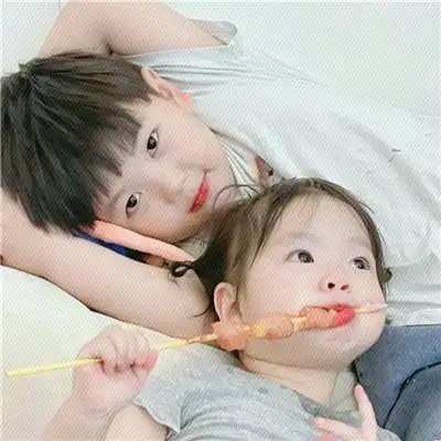 萌娃2023最火情侣头像(精选28张)