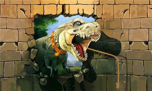 墙体彩绘校园手绘墙室内户外壁画涂鸦3d立体画喷绘喷画壁纸房地产样板