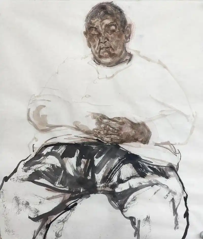 人物画 #写意人物 #中国美术学院  #喀什古城  - 抖音