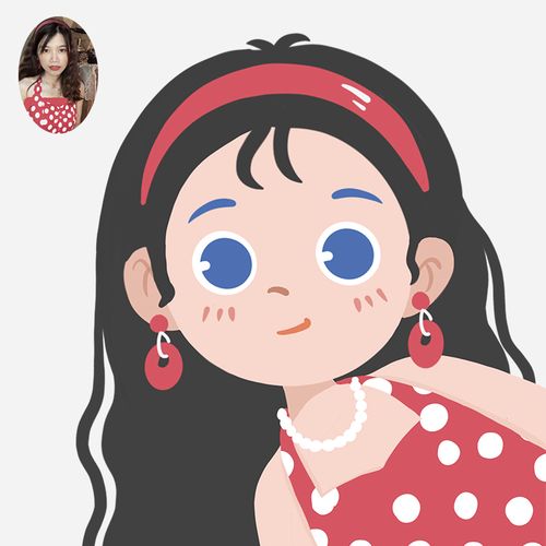 q版二次元简笔头像定制卡通风漫画动漫设计宝宝情侣头像可爱手绘
