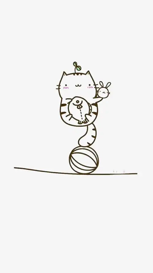 手绘猫咪