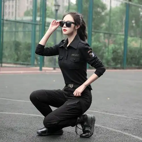 套装新款件套弹力军装水兵迷彩服春秋季