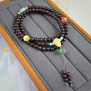 小叶紫檀手串配饰diy配件108颗图片