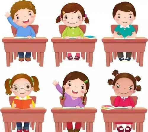 小学生专注上课的样子简笔画