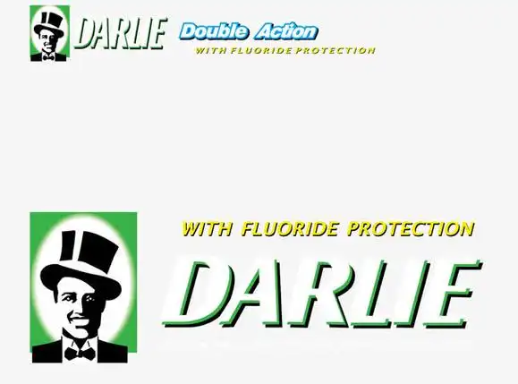 黑人牙膏标志矢量图