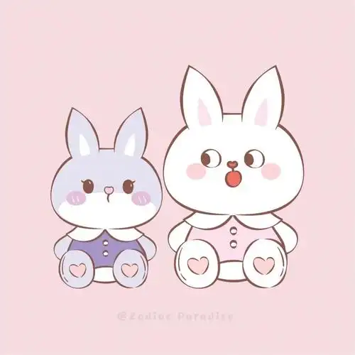 兔子卡通可爱小兔子兔崽子