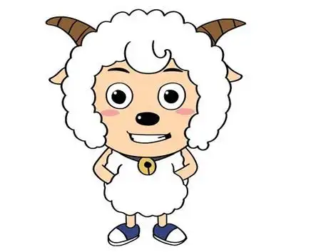 喜羊羊彩色简笔画步骤图片 中级简笔画教程-第1张