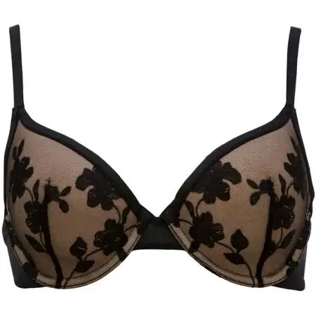 felina 女款黑色花纹文胸 150013 blk 36d