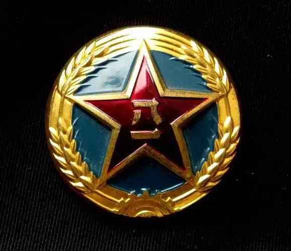 刚得一枚保存很好的解放军陆军五五帽徽
