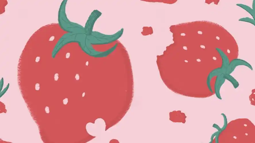 超可爱水果卡通插画