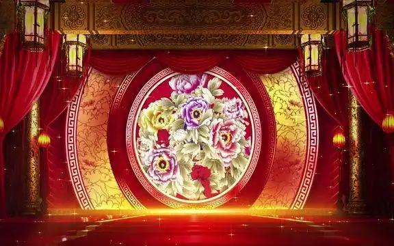 jfx296宫殿越剧京剧黄梅戏评剧戏剧戏曲led背景视频素材