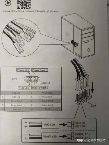 微星b450m的主板说明书,跳线接法跟你这个应该是差不多的.