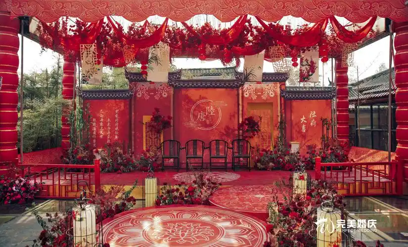 周家小院庭院中式婚礼-衡阳完美婚庆公司-wed114结婚网