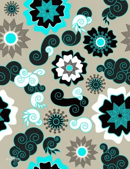 四方连续是由一个纹样或几个纹样组成一个单位,向四周重复地连续和