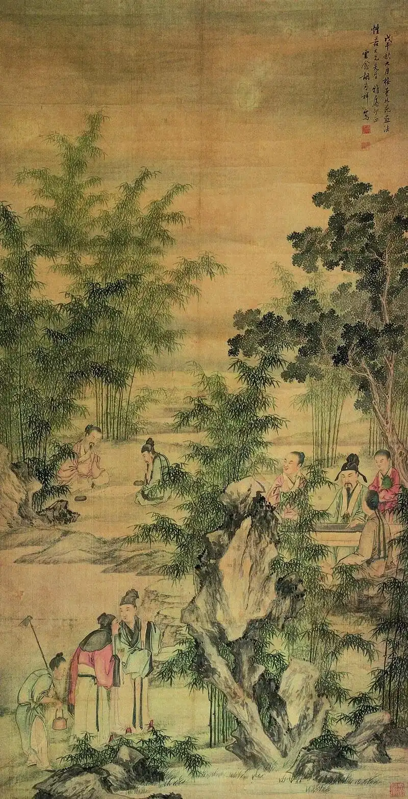 历代竹林七贤图 - 抖音