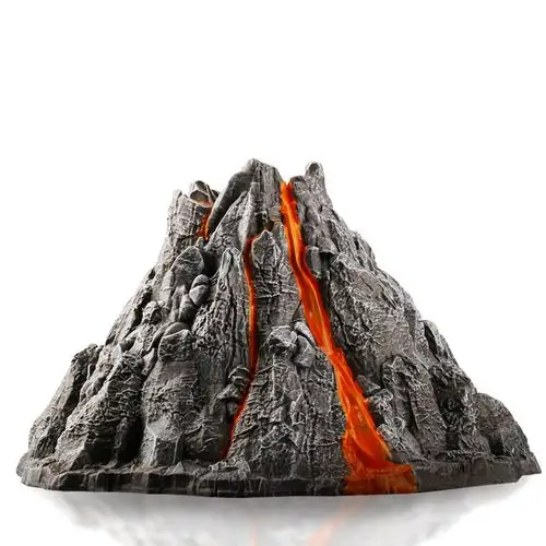 火山童德仿真爆发玩具模型喷发恐龙动物场景仿真