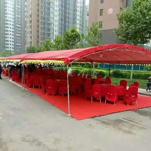新型酒席篷房户外移动式帐棚房活动大棚pvc红色帐篷喜宴蓬房厂家-报价