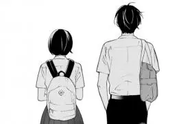 漫画,黑白,背影