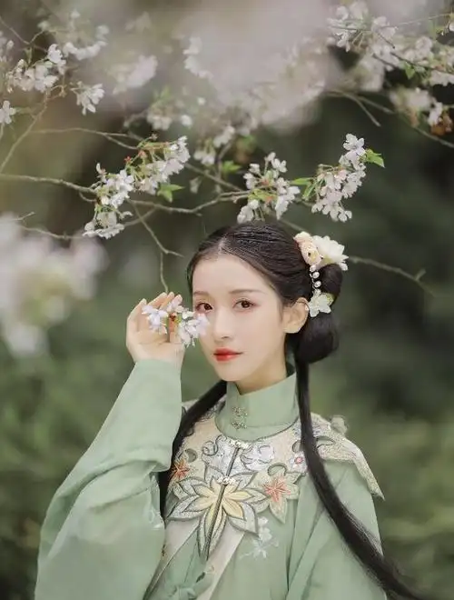 汉服古风美女艺术摄影唯美又带着小清新感图片