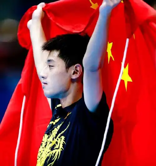 张继科大满贯十周年#9899 身披国旗962012伦敦奥运乒乓球男单