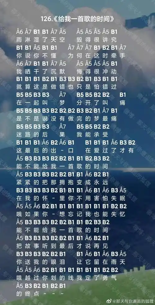 攻略 光遇给我一首歌的时间乐谱  光遇中给我一