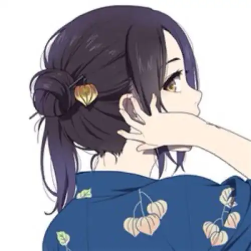 动漫女生侧脸qq头像