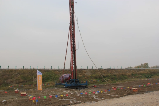 枣潜七标项目部水泥搅拌桩成功试桩