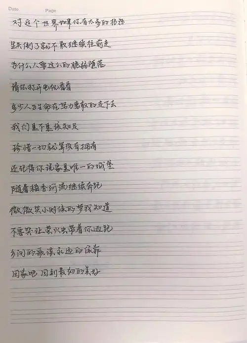 能有什么坏心眼呢 小狗只会对你笑#手写摘抄  #每日练字打卡   #歌词