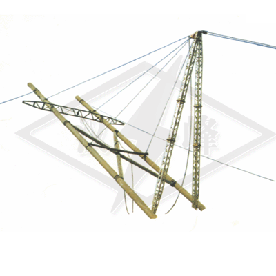 >抱杆脱帽-->校正杆人字抱杆组立电杆的施工方案 一,立杆工艺方案 a