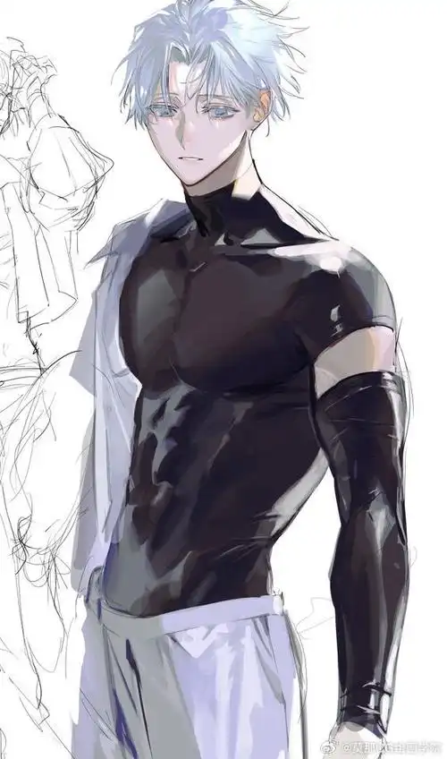 绘画超话#绘画参考##绘画素材#不同角度腹肌参考