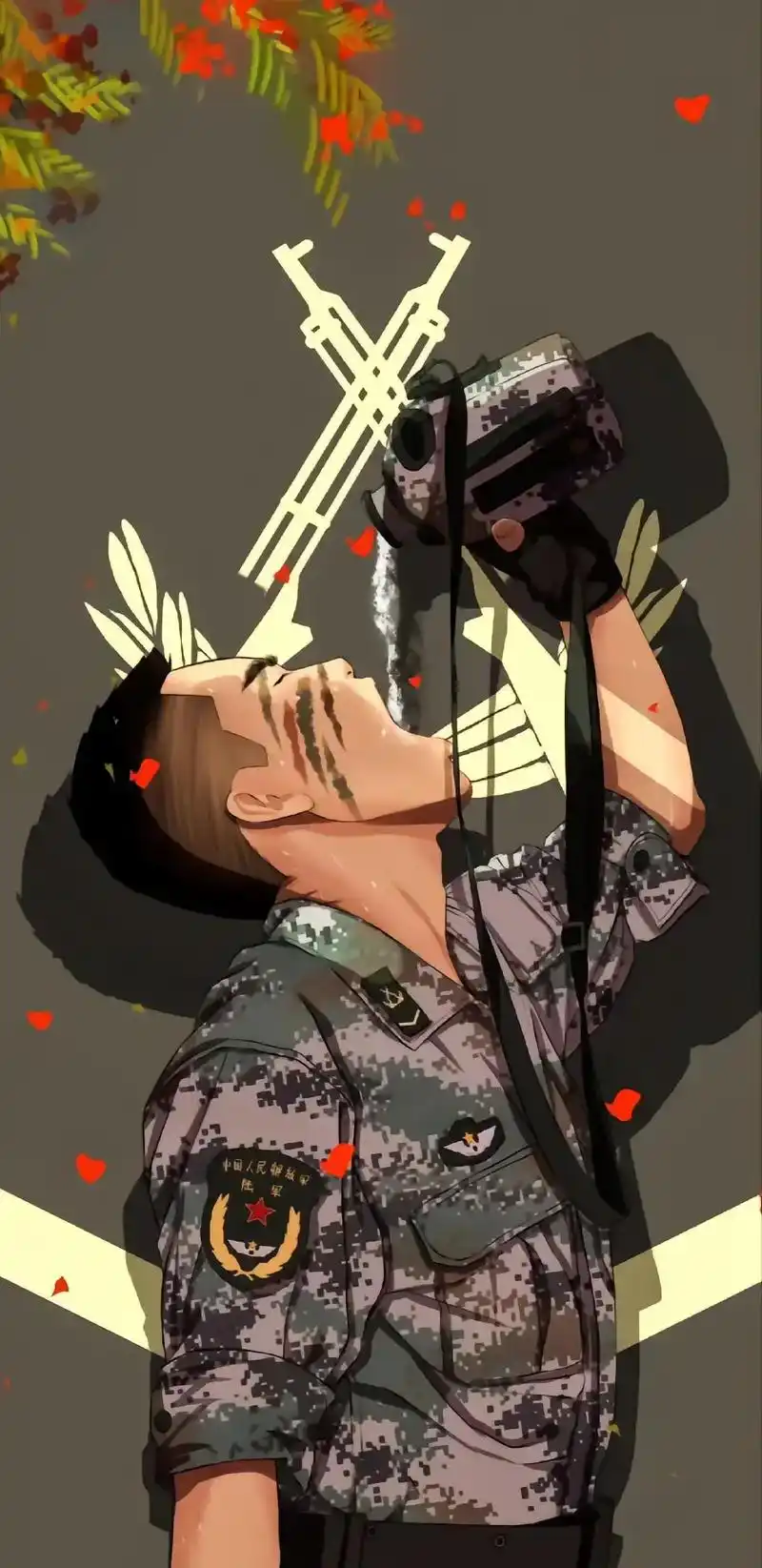 军旅高清壁纸#若有战召必回#高清壁纸#中国人民解放军 - 抖音