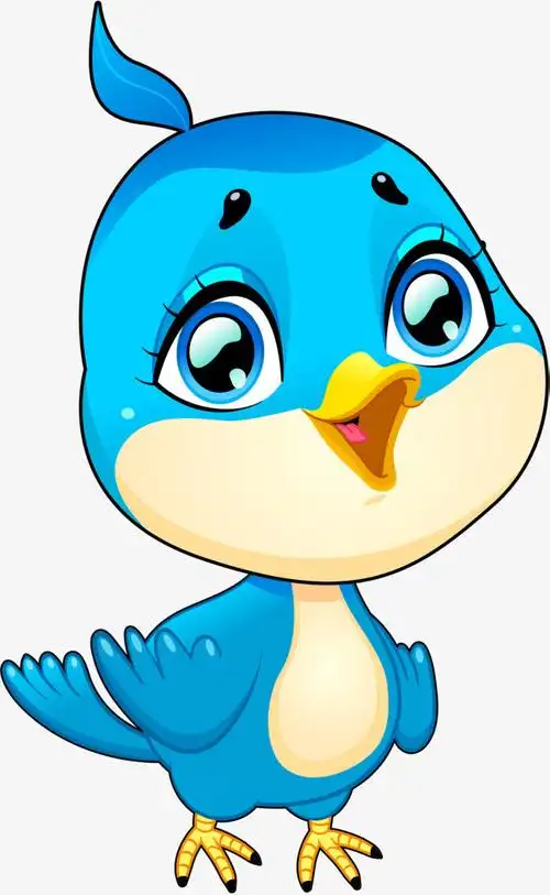 卡通可爱的小鸟矢量图装饰插画素材