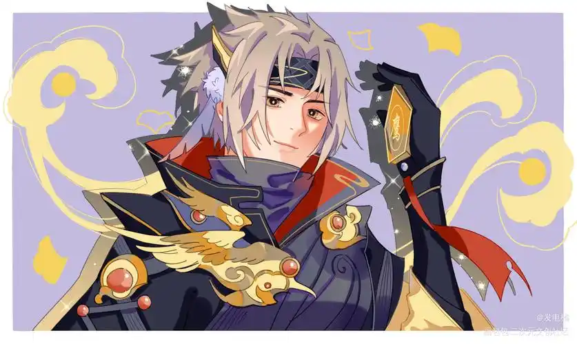 云鹰曜_王者荣耀东方曜平涂同人绘画作品