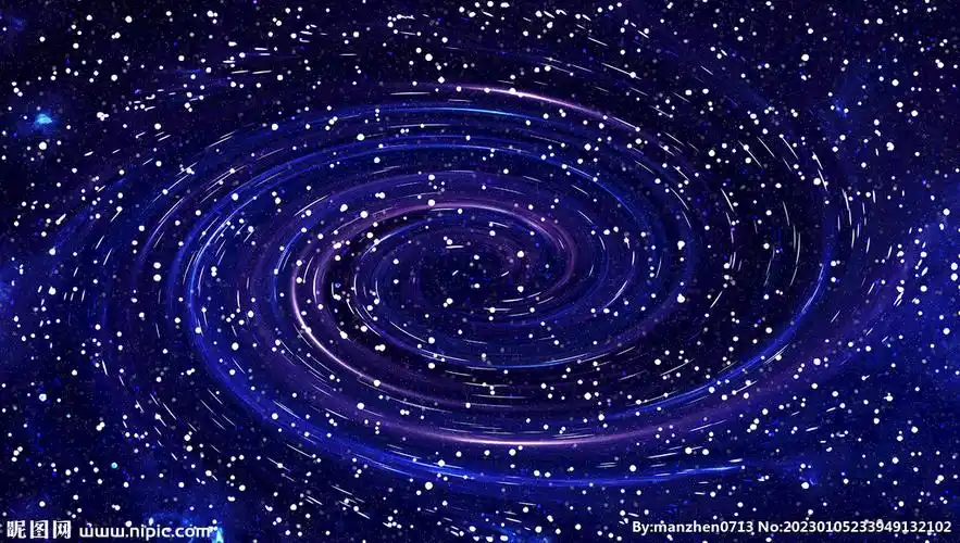 蓝色星空旋涡