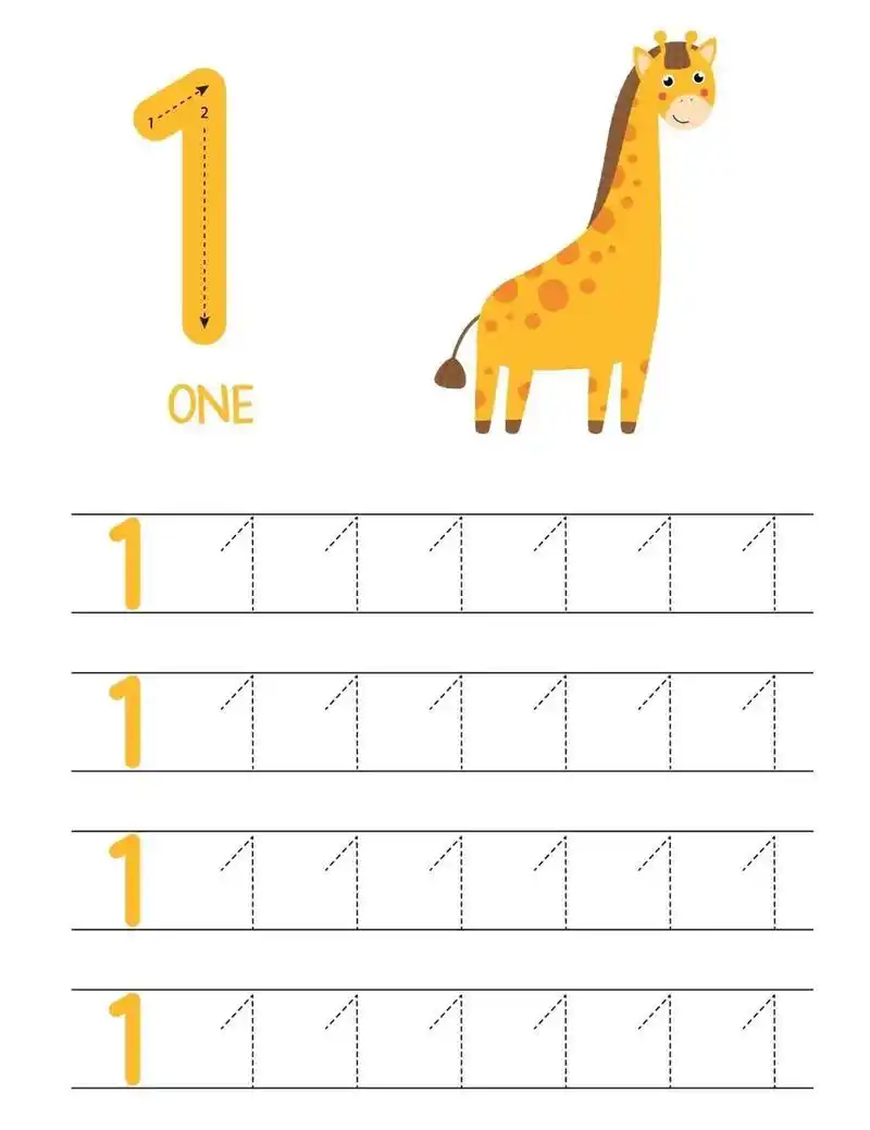 1-10数字描红.#幼儿园区域 #幼师必备 #数字描红 - 抖音