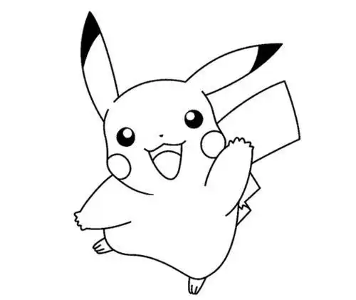 动漫人物简笔画皮卡丘简笔画