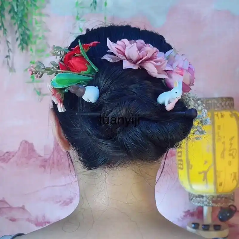 7.28#盘发 #长发 #发髻.2023.7.28 - 抖音