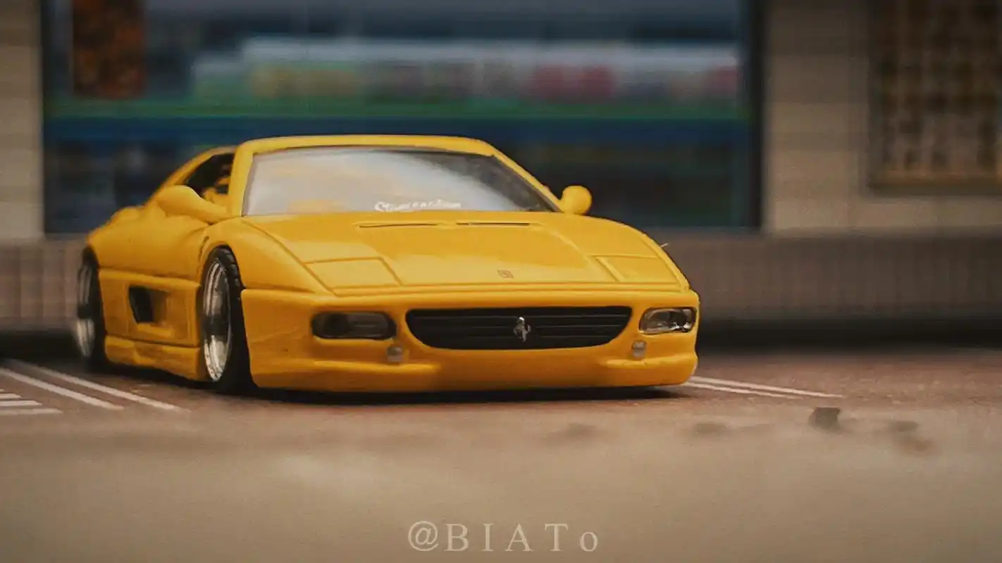 法拉利f355 更换了chika的bbs lm#小比例车模  - 抖音