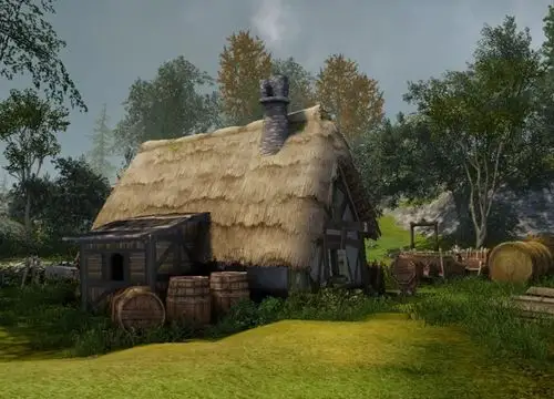 《上古世纪》中玩家可以自己盖房子种树