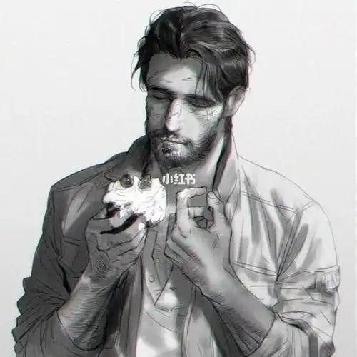 一组好看的大叔动漫头像