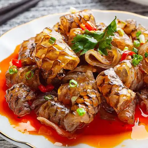 凉拌鱼皮鱼皮丝酒店饭店用特色半成品凉菜开袋即食商用食材凉菜