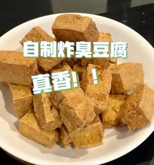 自制炸臭豆腐好好吃大家快去试一试