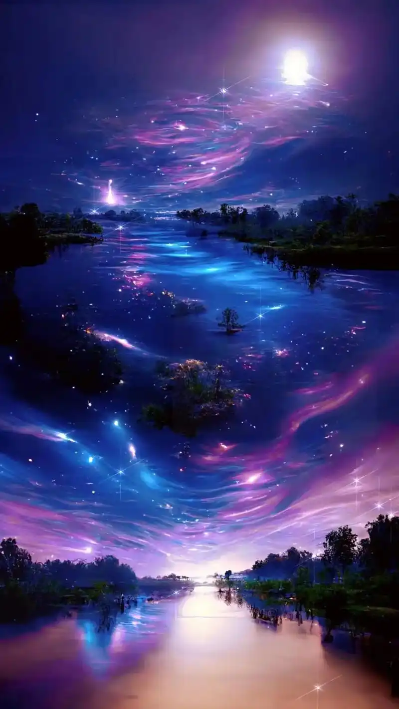 你陪我一程,我念你一生.#手机壁纸 #原创 #梦幻星空 #抖 - 抖音