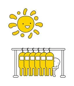 在阳光下晒干图片