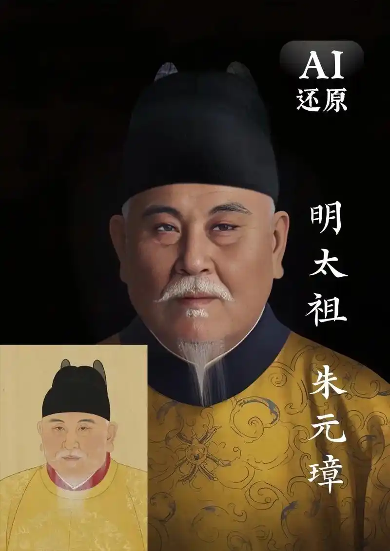 ai还原中国古人 | 朱元璋(老年)明太祖朱元璋(1328年 - 抖音