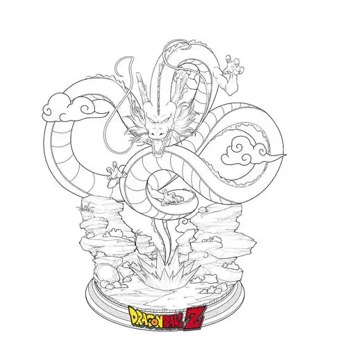 神龙七龙珠雕像gk