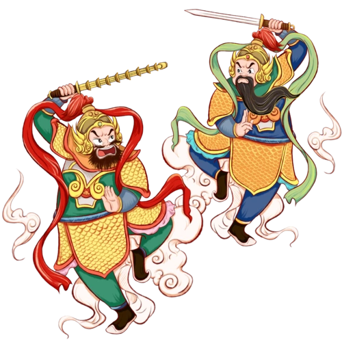 且听北京过年贴的门神爷是谁