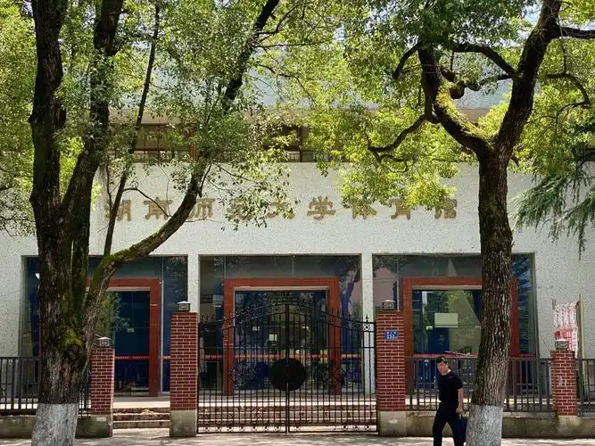 湖南师范大学被体育馆的年代感年代到了00图书馆真的好大好大 好
