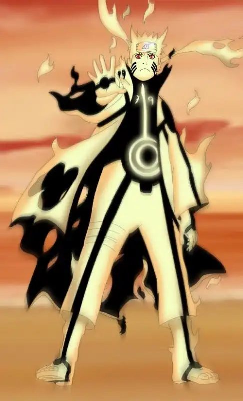 鸣人九尾模式超清超帅图片