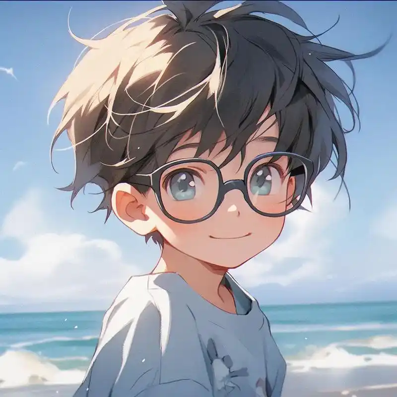 头像|眼镜不会遮住个性.#优质头像 #男生头像 #动漫头像  - 抖音